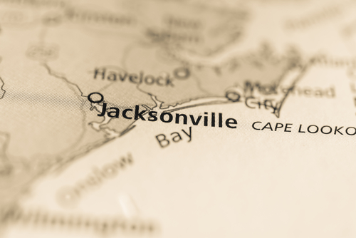 map showing jacksonville